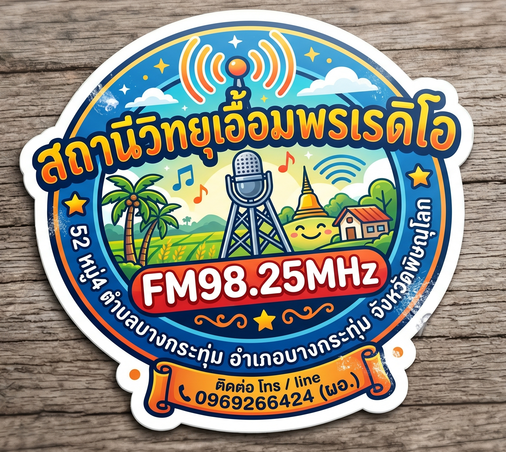 สถานีวิทยุ เอื้อมพรเรดิโอ FM98.25MHz